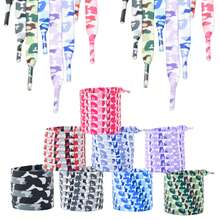 8 Pairs/4 Pairs (0.32 Inch Wide) Flat Camouflage Pattern Shoelaces, Convenient For Daily Replacement, Suitable For DIY Decoration - 8 Pairs In Assorted Camouflage Colors - View 7