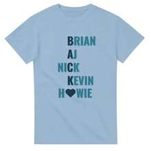 Brian  Nick Kevin Howie Boys Are Back Heavyweight Unisex Crewneck T-Shirt - 白色 - 查看 4