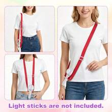 Tali Bahu Penyangga Light Stick Korean Pop, Tali Gantung Bahu Penyangga Light Stick Korean Pop, Tali Gantung Portabel untuk Aktivitas Selempang Korean Pop, Cocok untuk Permainan dan Aktivitas Pesta, Cocok untuk Pertemuan Penggemar Korean Pop, Permainan, Aktivitas, di Rumah, Pesta, Tahun Baru, Natal - Multiwarna - Versi diperpanjang yang ditingkatkan 185CM - View 7