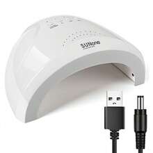LUYAO SUNone LED Nail Lamp, Gel Nail Polish UV Drying Light, 3-Level Timer, White - White - View 11