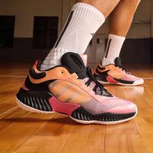 Adidas PRO VENTILATE LOW "Thousand-Thread Armor" Stable Breathable Moisture-Wicking Cushioned Team Basketball Shoes JH5840 - Watermelon Pink - View 2