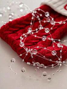 1/2/4/8 قطع من خرز الزينة بطول 1 متر لشجرة عيد الميلاد، ديكور مشهد العطلات DIY - متعدد الألوان - مشاهدة 5
