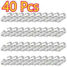 40 Pcs Cable Clips, Desktop Data Cable Organizer, Self-Adhesive Wire Holder, Cable Management Clips, Cable Wraps, Cable Organizers - 40 Pcs - View 2