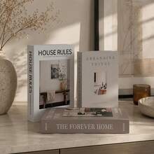 Paper Aesthetic Decorative Books, Coffee Table Books Decor - Faux Decorative Books For Decoration - Home Desktop Decor - Bedside Table Decor - Home Bookshelf Decor - one-size - View 3