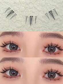 120pcs Bulu Mata Palsu Bawah Gaya Alami, Lengkungan C Korea 6mm, Cocok Untuk Pemula, Kapasitas Besar, Cocok Untuk Festival, Halloween Dan Natal - C - View 11