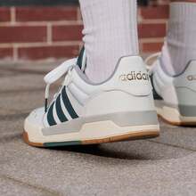 Adidas ENTRAP American Campus Style Sports Shoes Youthful Retro Basketball Style Skate Shoes JQ3925 - White - View 6