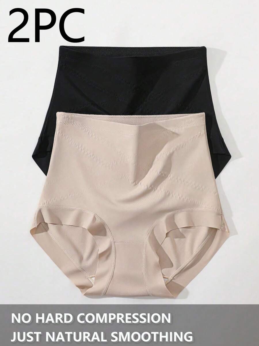 2pcs/Set Butt Lifting & Tummy Shaping Seamless Shapewear Panties For Women - Multicolor - View 1