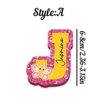 Personalized Initial Name Keychain, Customized Backpack Charm, Acrylic Lunch Box Label, Diaper Bag Charm, Personalized Name Bag Charm, Back To School Gift, Customized Initial Keychain, Key Ring - C-letter Keychain - View 15