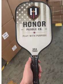 HONOR Pickleball Paddle T700 Carbon Fiber Surface USAPA Certified Enhanced Grip And Spin 16MM Polypropylene Honeycomb Core Suitable For Beginners And Advanced Players - Champagne - View 11