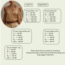 Elegant Woven Fabric Off-Shoulder Long Sleeve Blouse, Regular Length, Front Button Design, Perfectly Showcasing Women's Fashion Style - Brown - View 6