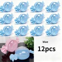 12pcs Pink & Blue Gift Boxes With Lids - Exquisite Small Gift Boxes For Weddings And Christmas Parties, Sweet Gifts For Loved Ones And Friends, Candy Gift Boxes, Unique Design With Ribbon Accents, Perfect For Christmas - A - View 6