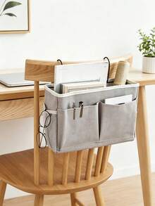 2pcs/1pc Multifunctional Dorm Hanging Storage Bag, Fabric Bedside Phone Storage Bag, Upper Bunk Bedside Storage Tool, Student Sundries And Bed Sheet Hanging Basket, Dorm Storage Tool, Bedside Storage Bag, Storage Supplies - Multicolor - View 7