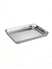 1pc/2pcs Stainless Steel Baking Pan With Rack, Oven Set, Suitable For Roasting Meat, Baking Vegetables, Cooling Pastries, Baking, Catering Baking Pan, Stainless Steel Baking Pan With Rack, Suitable For Home Use - View 14