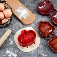 1Pack Fall Hand Pie Molds Set,Mini Apple, Pumpkin & Acorn Shapes For Baking – Dough Presser & Pocket Pie Cutter Tool ,Kitchen Gadgets Christmas Handmade Pie Molds. - Multicolor - View 4