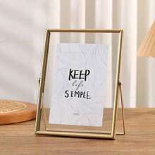 Golden Metal Photo Frame Acrylic Transparent Modern Minimalist Ornament Decorative Frame - A - View 5