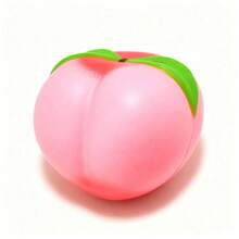 Creative Stress Relief Peach Squeeze Toy, Realistic Peach Soft Ball, Slow Rebound Stress Relief Toy - Multicolor - View 4