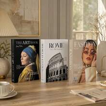 Paper Aesthetic Decorative Books, Coffee Table Books Decor - Faux Decorative Books For Decoration - Home Desktop Decor - Bedside Table Decor - Home Bookshelf Decor - one-size - View 3