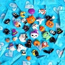 Cartoon Halloween Rubber Rings, Cute Ghost, Skeleton, Pumpkin, Witch, Black Cat Design, Halloween Decoration, Party Decor Accessories, Trick Or Treat Props, Spooky Party Gifts, Small Halloween Gifts, Gift Bag Fillers, Halloween Gifts (Suitable For Teens 14+) - Multiple Styles - View 2