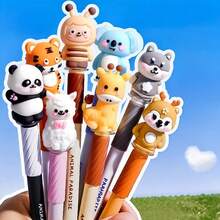 11pcs Erasable Neutral Pen Set, Includes 1 Pen + 10 Refills (Blue Ink), Pen Body With Built-In Eraser. Suitable For Note-Taking, Daily Writing, High-Quality Office And Student Stationery, Great Birthday Gift - Multicolor - View 4