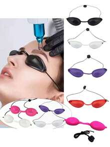 1pc Non-Irritating Eye Shield, Suitable For Laser Skin Regeneration Device; Thickened Eye Protection Goggles, Suitable For Laser Beauty Device, Photon Skin Rejuvenation, Eyebrow Implantation - Multicolor - View 2
