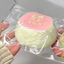 Brinquedo Squishy de Pão de Leite Fofo, Super Macio com Rebote Lento, Brinquedo de Alívio de Estresse para as Pontas dos Dedos, Toque Cremoso e Pegajoso, Brinquedo de Apertar em Formato de Comida Adorável, Alívio da Ansiedade - Multicolorido - Visão 9