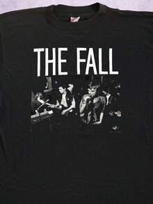 The Fall Band T-Shirt - Iconic Post-Punk Band Print Tee, Round Neck Casual Shirt Suitable For - Wear, Machine Washable Iconic For Everyday Outfits & M - 黑色 - 查看 1