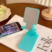 1pc Foldable Desktop Phone Stand, Adjustable Height,Portable Phone Holder, Essential For Women TravelAnd Kitchen, Compatible With All Phones - Multiple Styles - View 8