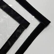 1片黑色冬季保暖窗戶防風膜,密封窗戶防霜防潮隔熱防風防寒保溫窗簾 - 黑色 - 查看 11