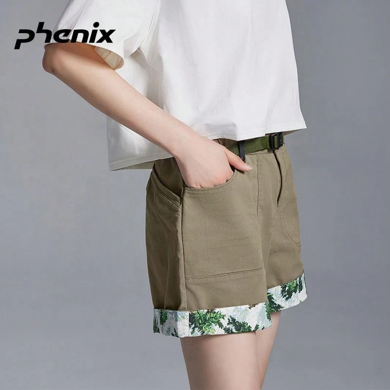 Phenix Urban Women's Summer Sports Shorts, Quick-Dry Loose Casual Breathable Comfortable - Grey-green - View 1