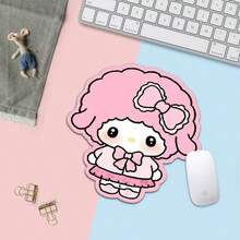 SANRIO 1 Peça Mouse Pad com Formato Assimétrico de Ovelha, Design Personalizado Único com Impressão de Alta Definição, Base de Borracha Antiderrapante e Resistente ao Desgaste, Superfície Suave Compatível com Vários Mouses para Movimento Flexível, Adequado para Casa, Dormitório, Escritório, Trabalho no Computador e Jogos, Presente Divertido para Meninas e Melhores Amigas - A - Visão 10