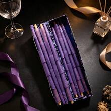 1 Box Purple Printed Pre-Rolled Cone Cigarette Rolling Papers With Filter Tips, Finished Cone-Shaped Rolling Paper Gift Box Set, Convenient Disposable Handmade Rolling Papers, Essential Smoking Accessories - View 7