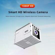 Kamera Pengawasan HD 1080P Nirkabel, Kamera WiFi Nirkabel dengan Baterai 800mAh, Konektivitas Aplikasi Smartphone, Penglihatan Malam, Deteksi Gerakan, Pengisian Daya Melalui Type-C, Berbagi Video Langsung, Penyimpanan Cloud Opsional. - Putih - View 4