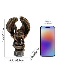 1pc Gothic Style Resin Statue, Gargoyle Snake & Baphomet Goat Sculpture, Dark Witch Decor For Indoor/Outdoor Desktop Halloween Ornament Room Decor Home Decor Halloween Decor - Statue - View 9