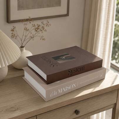 2 Sets Paper Aesthetic Decorative Books, Coffee Table Book Decor - Faux Decorative Books For Decoration - Home Desktop Decor - Bedside Table Decor - Home Bookshelf Decor