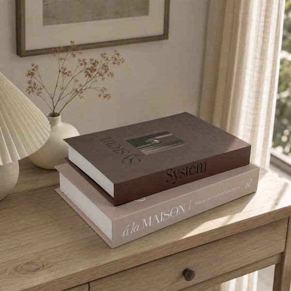 2 Sets Paper Aesthetic Decorative Books, Coffee Table Book Decor - Faux Decorative Books For Decoration - Home Desktop Decor - Bedside Table Decor - Home Bookshelf Decor