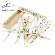 Wooden Mikado Pick Up Sticks Game Set With Storage Box, Classic Hand Concentration Desktop Puzzle Game, Christmas Halloween Indoor Party Leisure Interactive Table Game - Multicolor - View 6