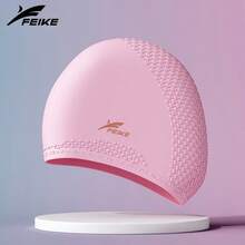 X-FEIKE 1pc Bagged Extra Large Thick Non-Snagging Water Drop Swim Cap, High Aesthetic, Unisex - Multicolor - View 12