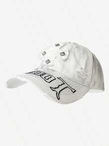 1 mũ lưỡi trai baseball vintage thời trang unisex thêu chữ, đính đinh tán hình chữ thập, phù hợp cho hoạt động ngoài trời, đi chơi và mặc hằng ngày - đinh tán - Xem 6