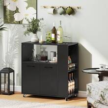 HOMCOM Chariots de rangement - Noir - Voir 8