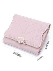 Popular Short Wallet Multi-Functional 70% Off Bag Student Coin Zipper Wallet Multi-Card Slot ID Card Storage Bag Daily Travel Short Wallet - Pink - View 3