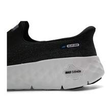 Skechers Men's MAX CUSHION Series SLIP-INS Hands-Free High-Rebound Thick-Sole Cushioned Breathable Casual Walking Shoes - Black - View 8