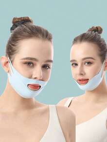 1 Mặt nạ nâng cơ mặt co giãn cao cho nữ, băng nâng mặt chữ V, mặt nạ nâng cơ mặt, băng hỗ trợ mặt, dây đeo cằm khi ngủ - phù hợp đeo hàng ngày - Nhiều màu - Xem 9