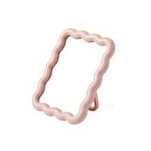 2pcs/1pc Wavy Makeup Mirror, Desktop Or Wall-Mounted, High Definition Vanity Mirror, Room Decor, Back To School Dorm Supplies - Multicolor - View 11