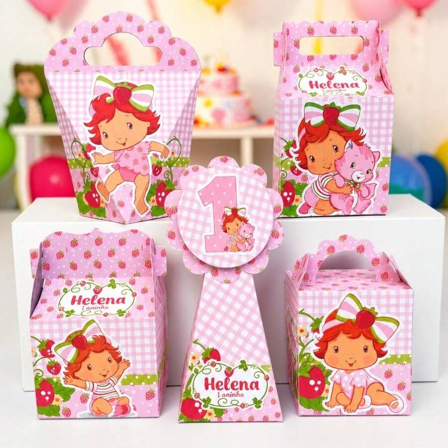 KIT 20 CAIXASMORANGUINHO BABY (PEGUE E MONTE) - kit festa - lembrancinha - aniversario - caixinhas personalizadas - 20 CAIXAS - Visão 1