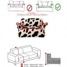 1PC Black & White Classic Carved Milk Pattern Cationic Sofa Cover, High Elasticity Full Coverage Anti-Dirt Anti-Dust Sofa Protector, Living Room Old Sofa Renewal, Machine Washable & Dry Cleanable, Suitable For 1/2/3/4 Seater Sofas, Autumn/Winter Style - Multicolor - View 15