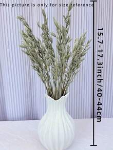 15/30/60 枝人造燕麥花花束，適用於婚禮、聖誕裝飾、DIY家居裝飾 - 原色(綠色) - 查看 5