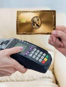 1pc Gold Ancient Roman Official Credit Card Sticker Privacy Protection Card Skin, Premium Holiday Gift PVC Material Anti-Fingerprint Anti-Scratch Wear-Resistant Card Sleeve, Suitable For Chip Cards, Bank Cards, Credit Cards, Transit Cards, Student Campus Cards Personalized DIY - Multicolor - View 2