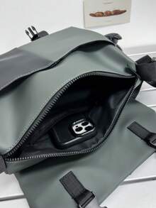 2026 Summer New Personalized Fashion Daily Commute Back To School Lightweight Large Capacity Multi-Pocket PU Crossbody Bag - Multicolor - View 5