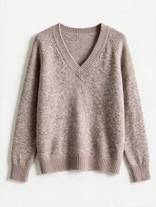 SEREN Women's New All-Match V-Neck Knit Sweater, Loose Slouchy Versatile Base Layer For Autumn/Winter, Suitable For Daily Commute Wear - Yan - View 8