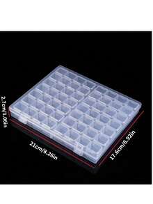 Dustproof Mini Grid Case For Earrings Nail Charms Tiny Hardware Parts Storage - A - View 2